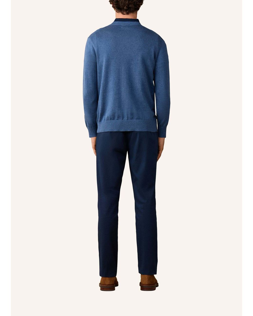 Hackett Pullover ESS COTTON CREW in Blue für Herren