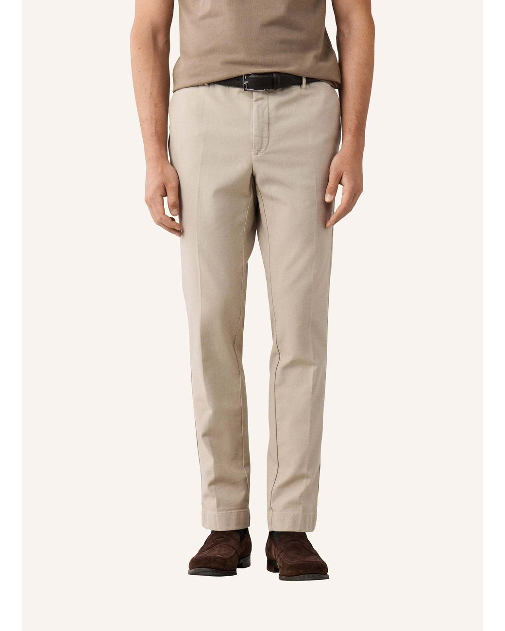 Hackett Chino DEVON TEXTURE in Natural für Herren