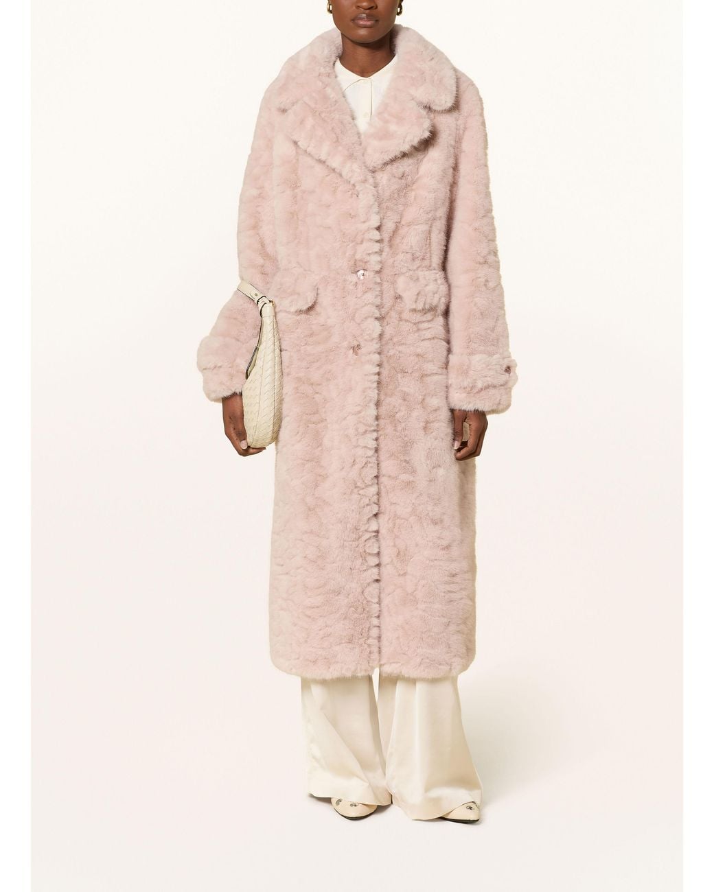 Rich & Royal Pink Kunstfell-Mantel