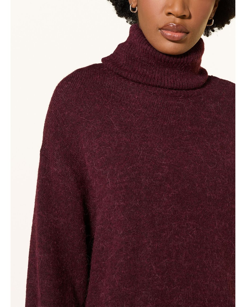 Ichi Red Rollkragenpullover IHKAMARA