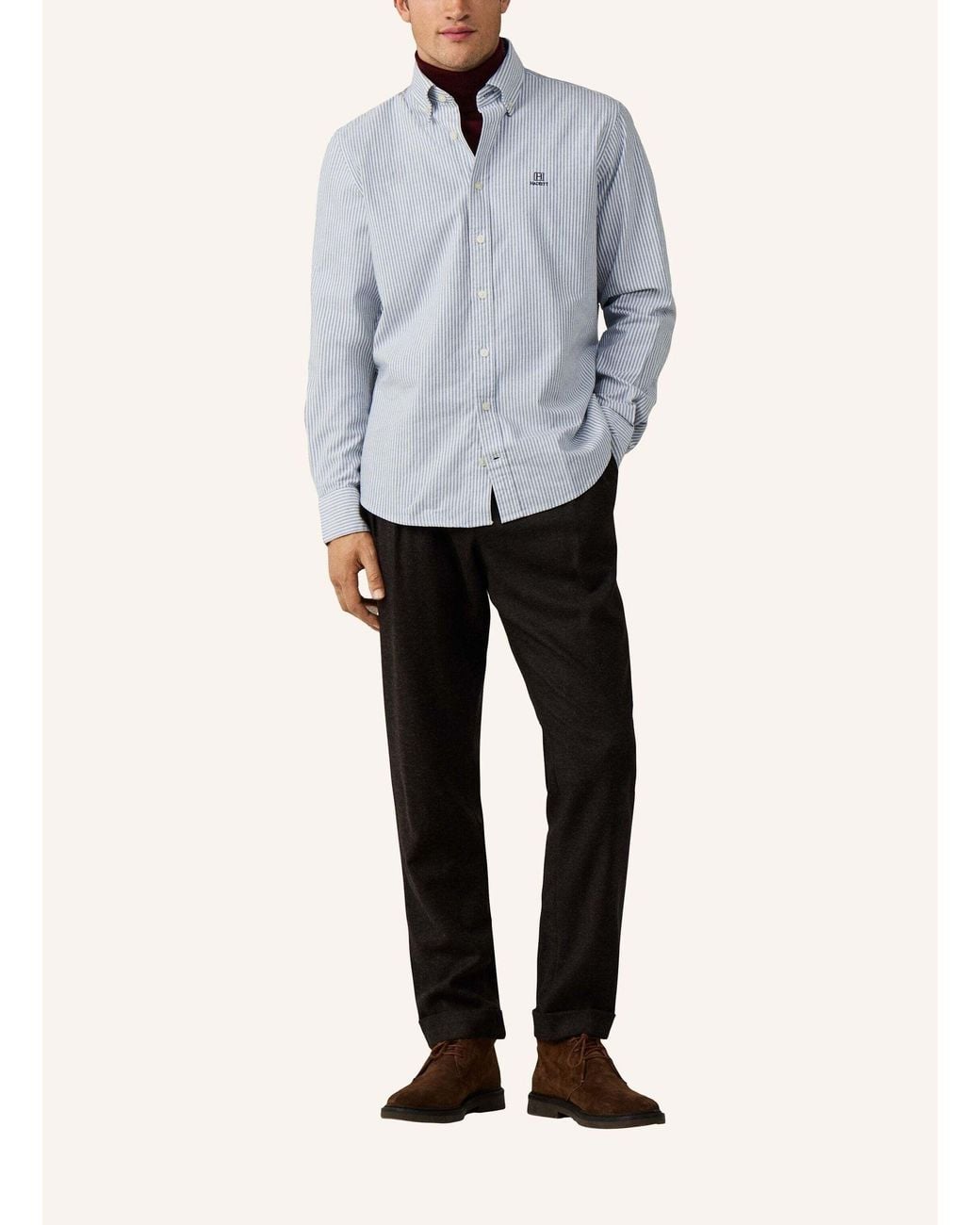Hackett Freizeithemd HERITAGE ESS STR OX in White für Herren