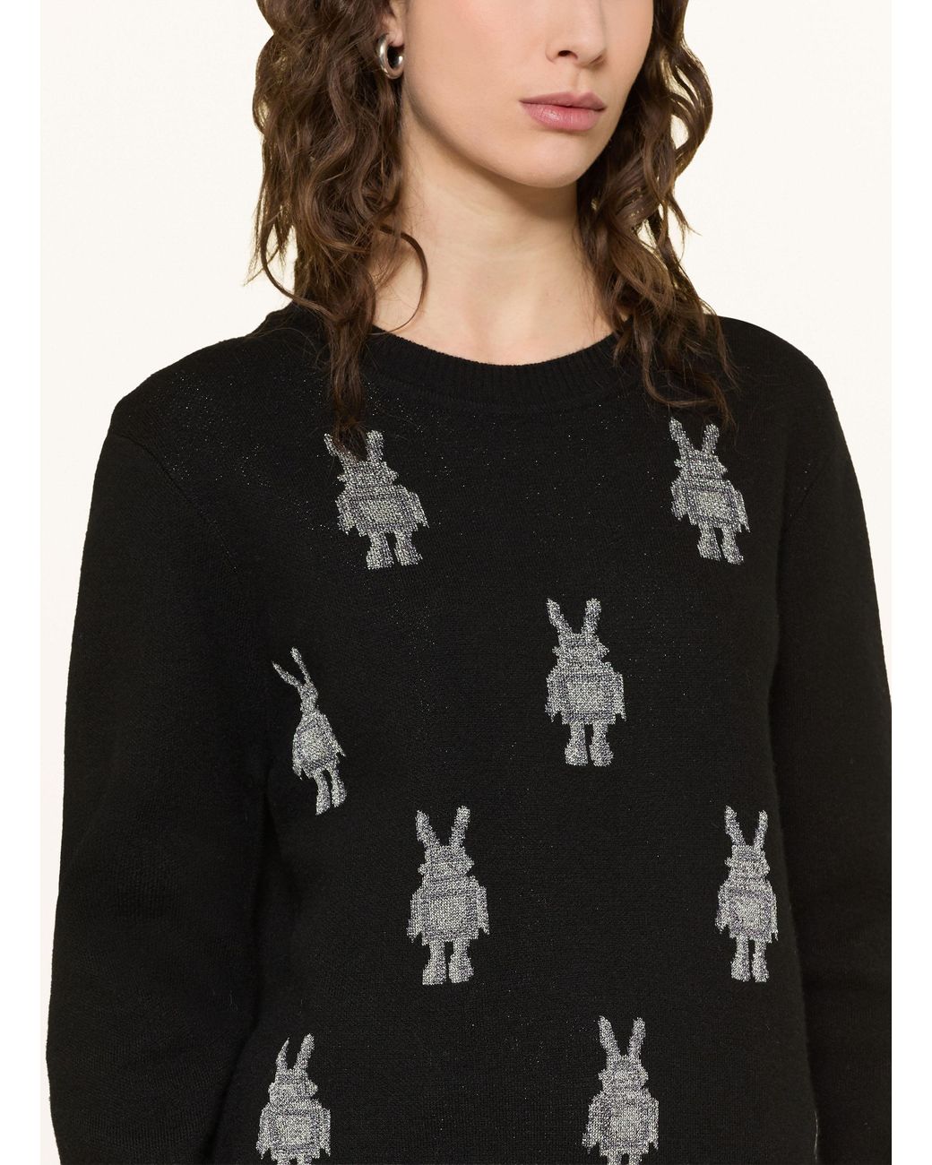 MCM Black Pullover mit Glitzergarn