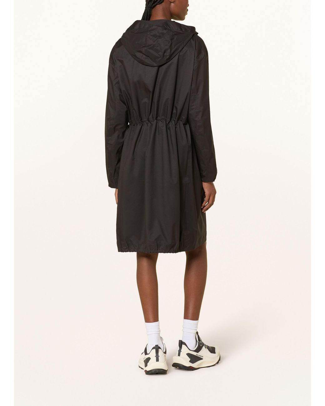 JEANNE BARET Black Regenmantel KENZIA