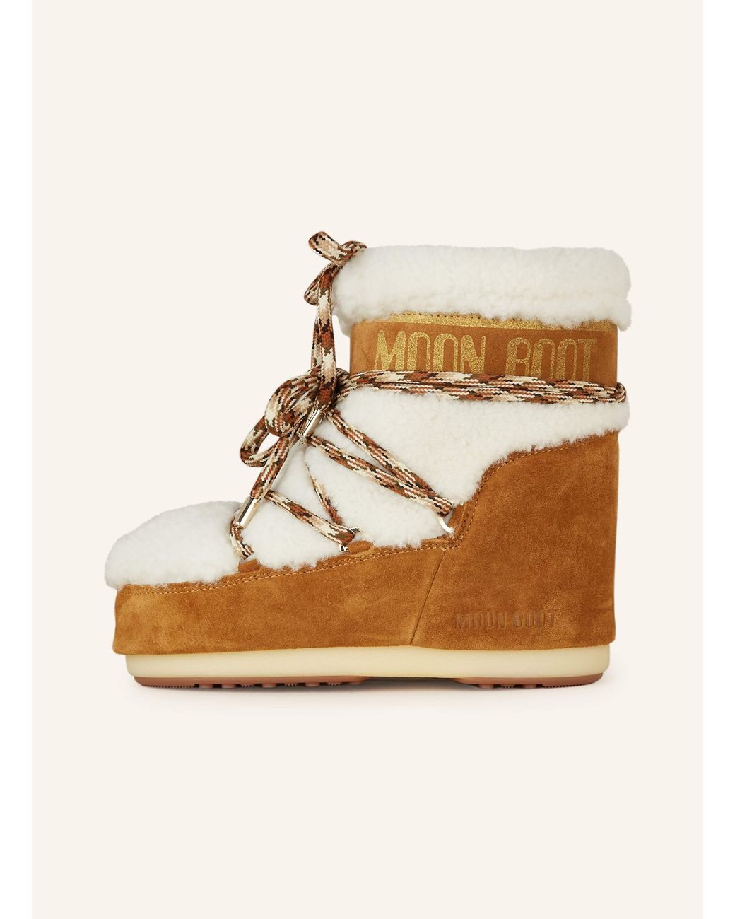 Moon Boot Natural S ICON LOW SHEARLING