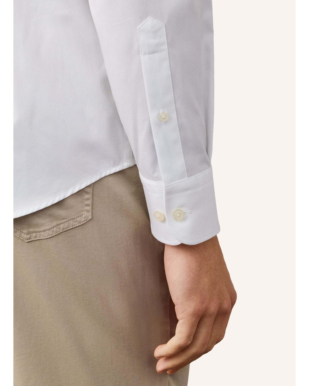Hackett Freizeithemd TTVL EASYCARE SOLID in White für Herren