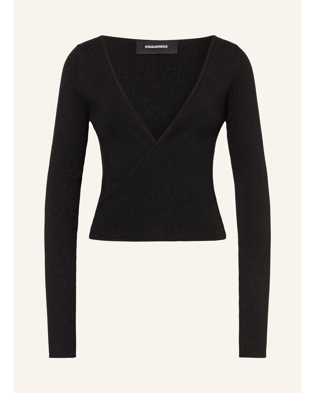 DSquared² Black Strickjacke mit Glitzergarn