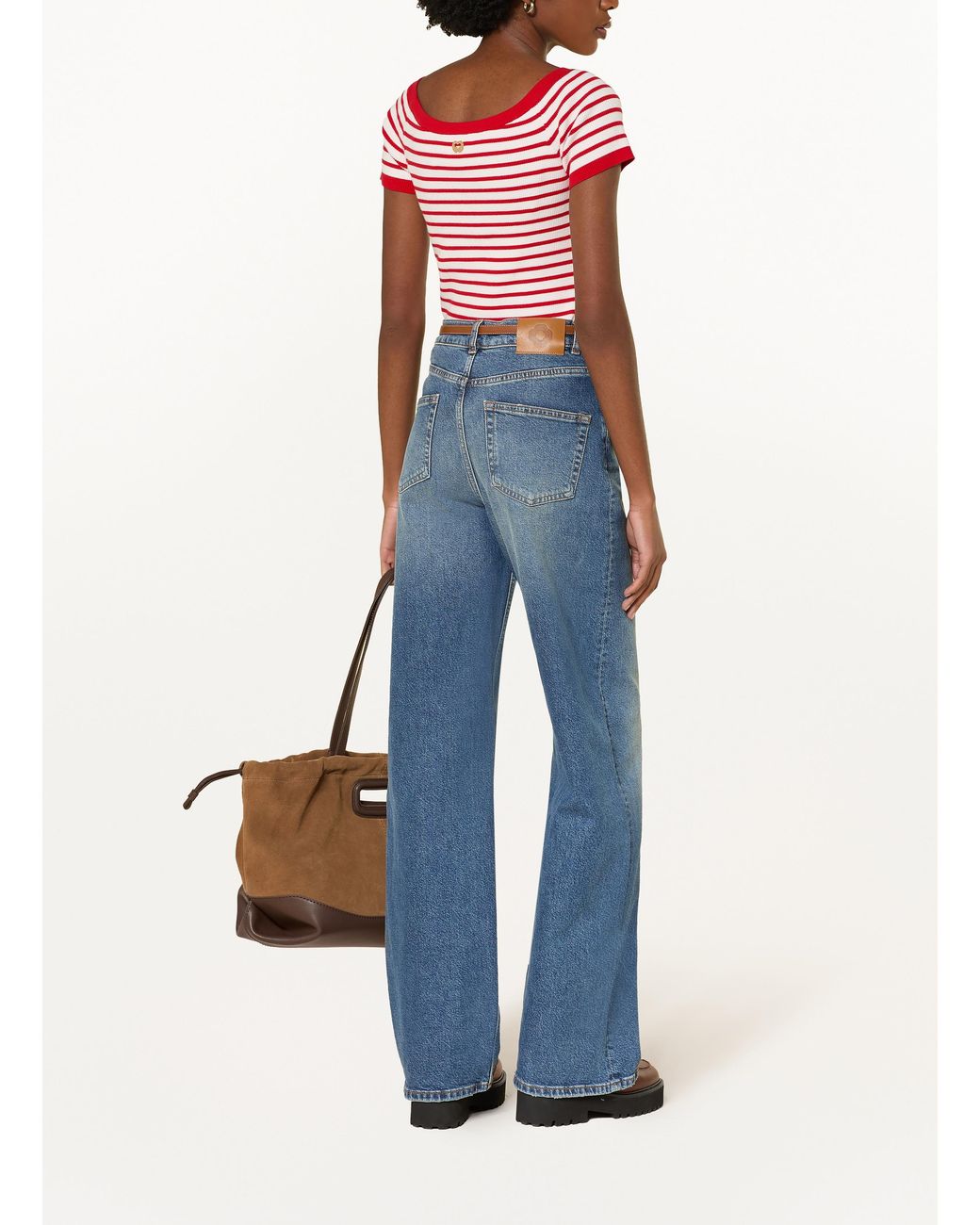 Maje Red Strickshirt