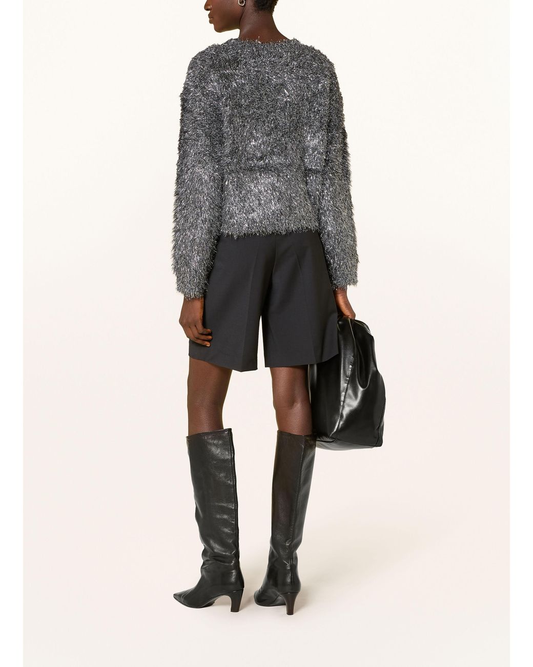 Ouí Gray Pullover mit Glitzergarn