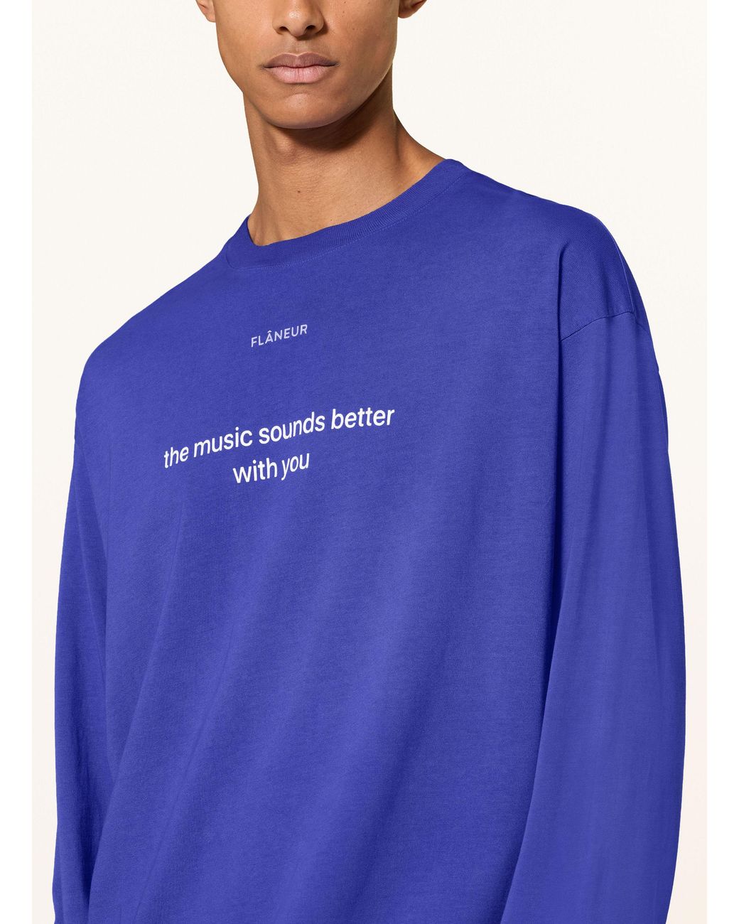 flâneur Longsleeve in Blue für Herren
