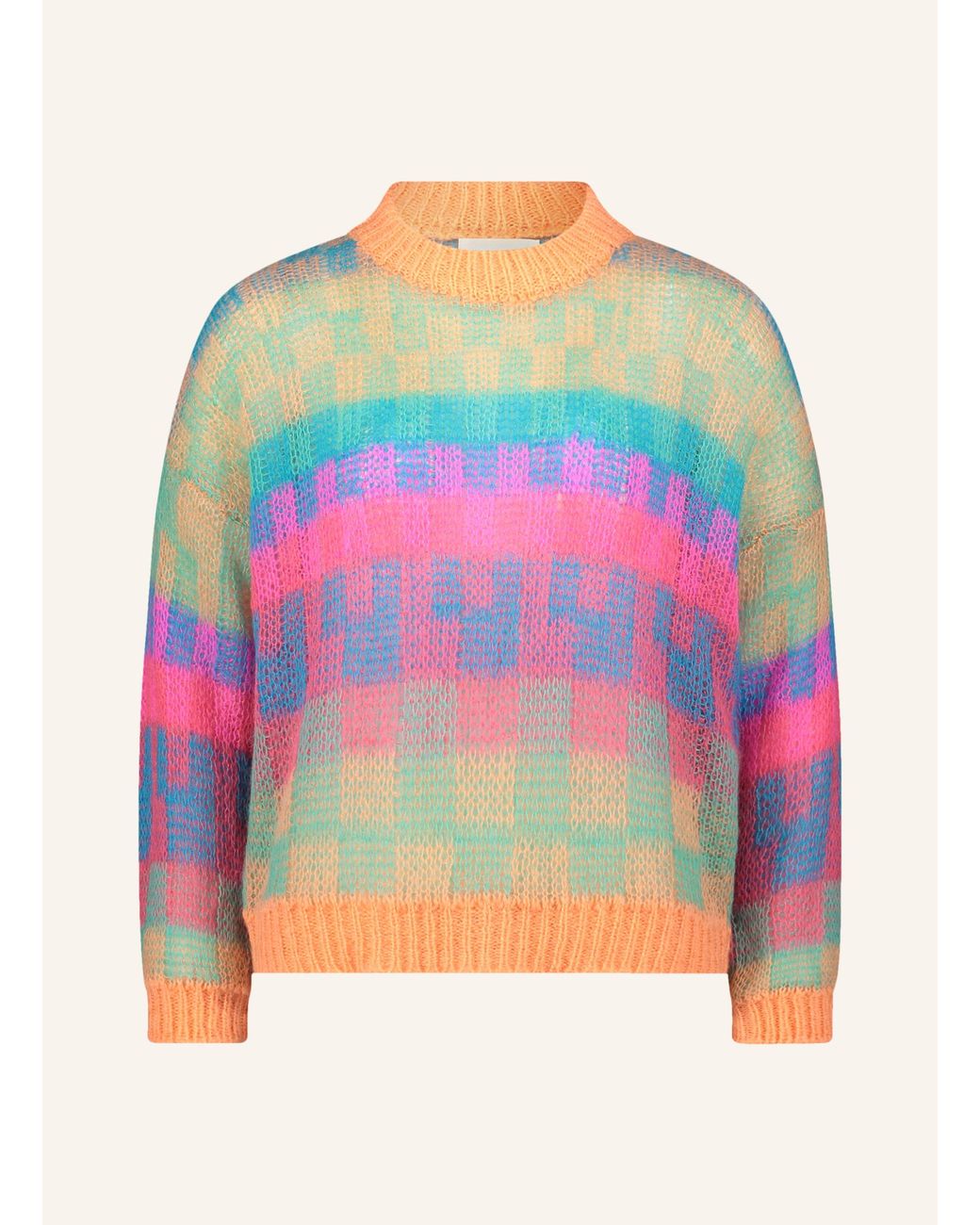 Cartoon Pink Pullover mit Mohair