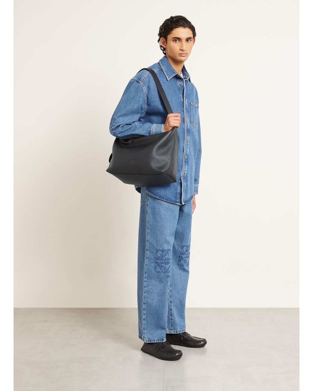 Loewe Beuteltasche LOOP in Black für Herren
