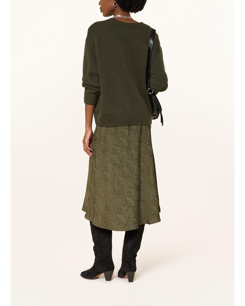 Ba&sh Green Jacquard-Rock RISTA