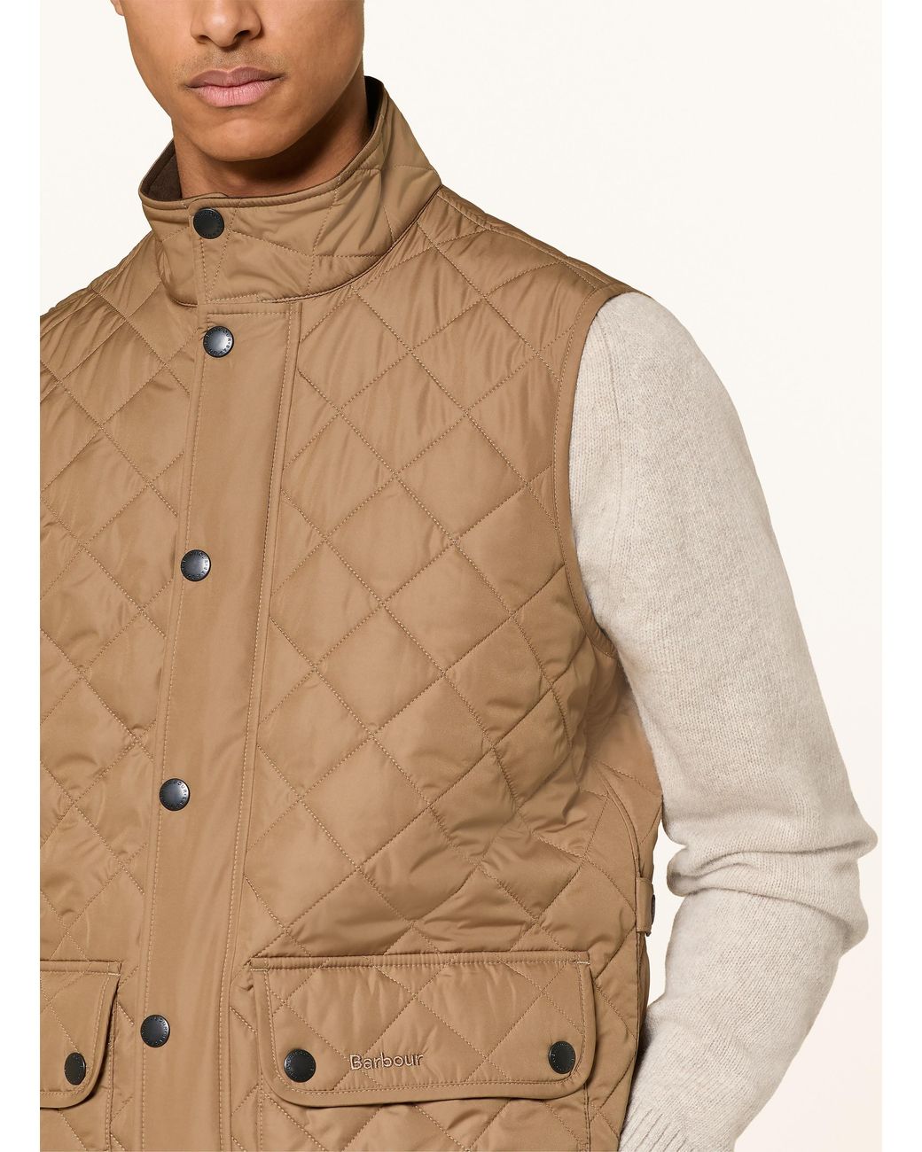 Barbour Steppweste in Natural für Herren