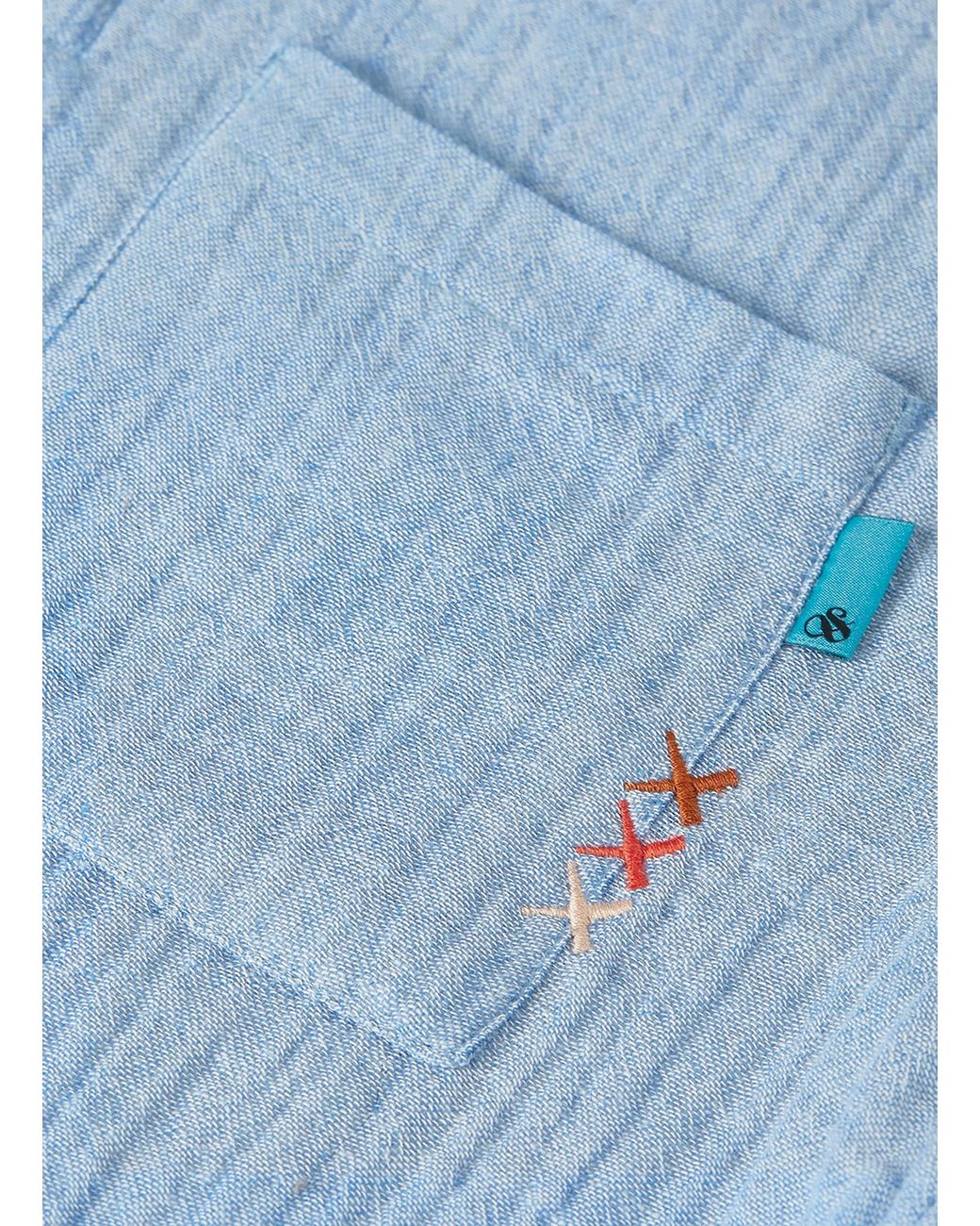 Scotch & Soda Musselin-Poloshirt in Blue für Herren