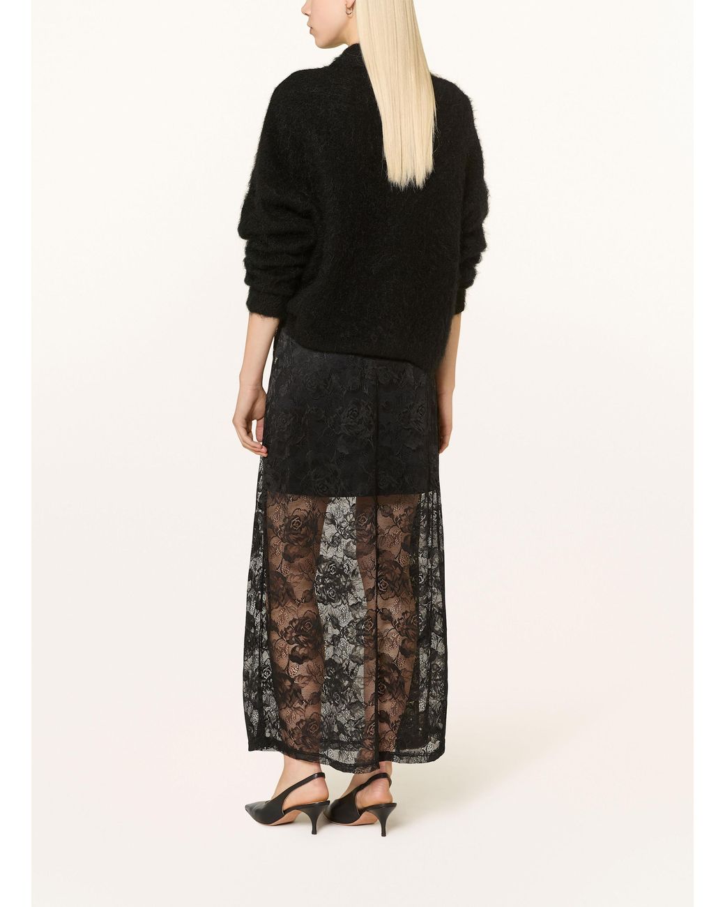 Gestuz Black Spitzenrock GZLEALA