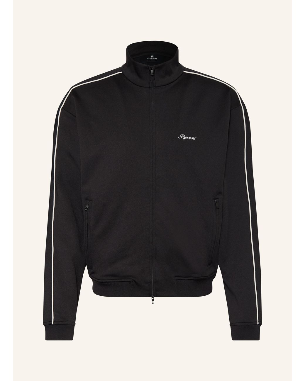 Represent Track Jacket in Black für Herren