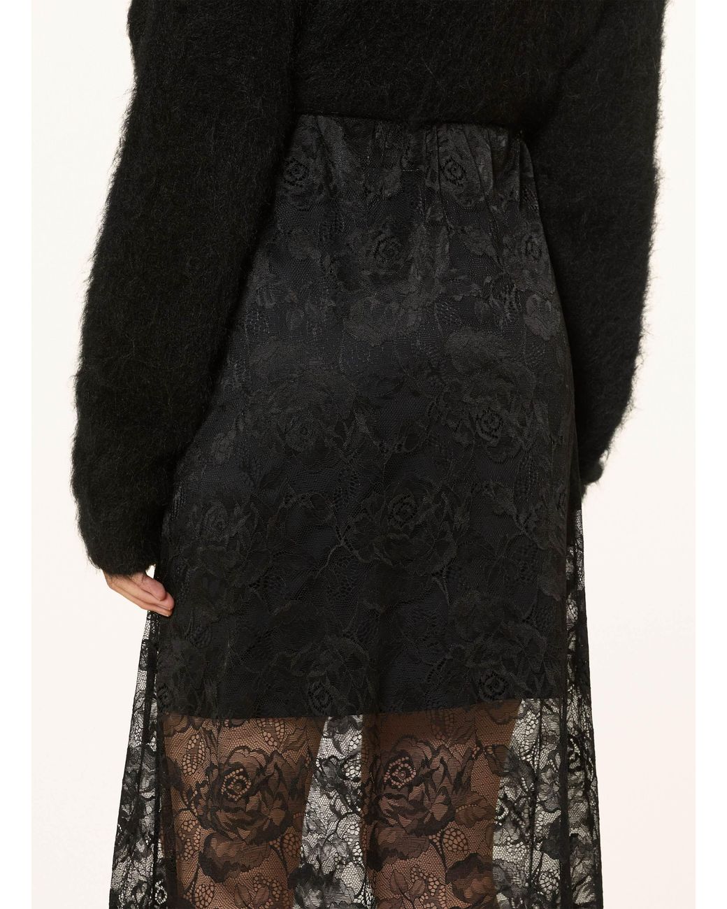 Gestuz Black Spitzenrock GZLEALA