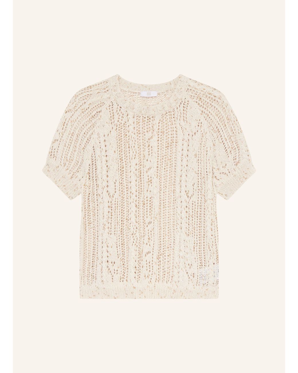 Riani Natural Strickshirt mit Glitzergarn