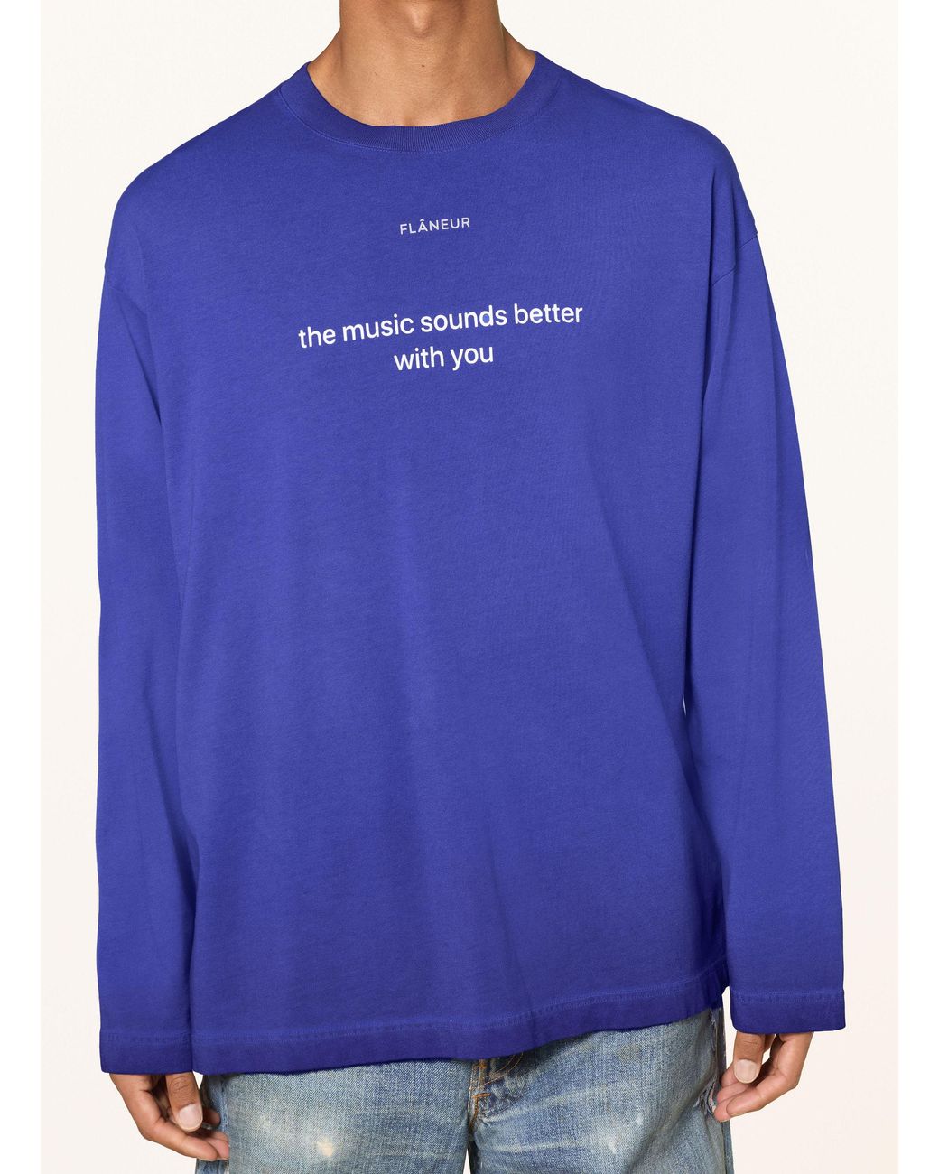 flâneur Longsleeve in Blue für Herren
