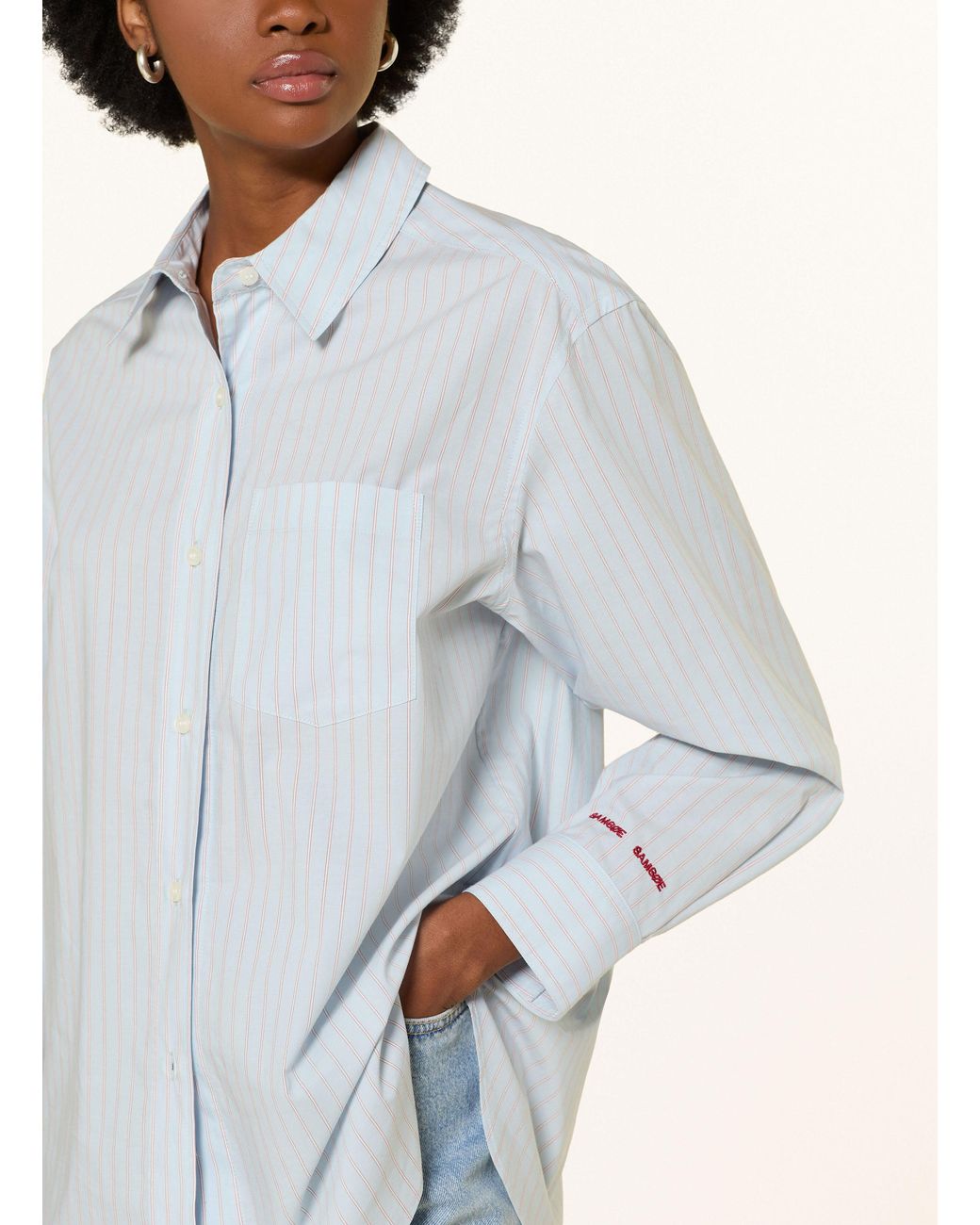 Samsøe & Samsøe White Hemdbluse SALOVA