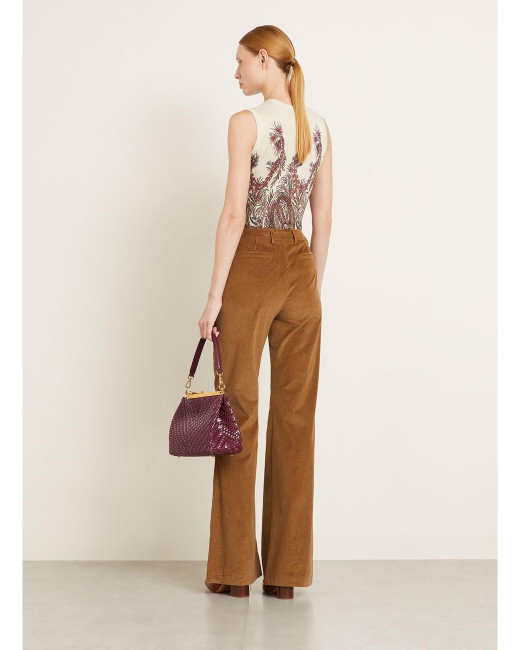 Etro Multicolor Stricktop mit Seide