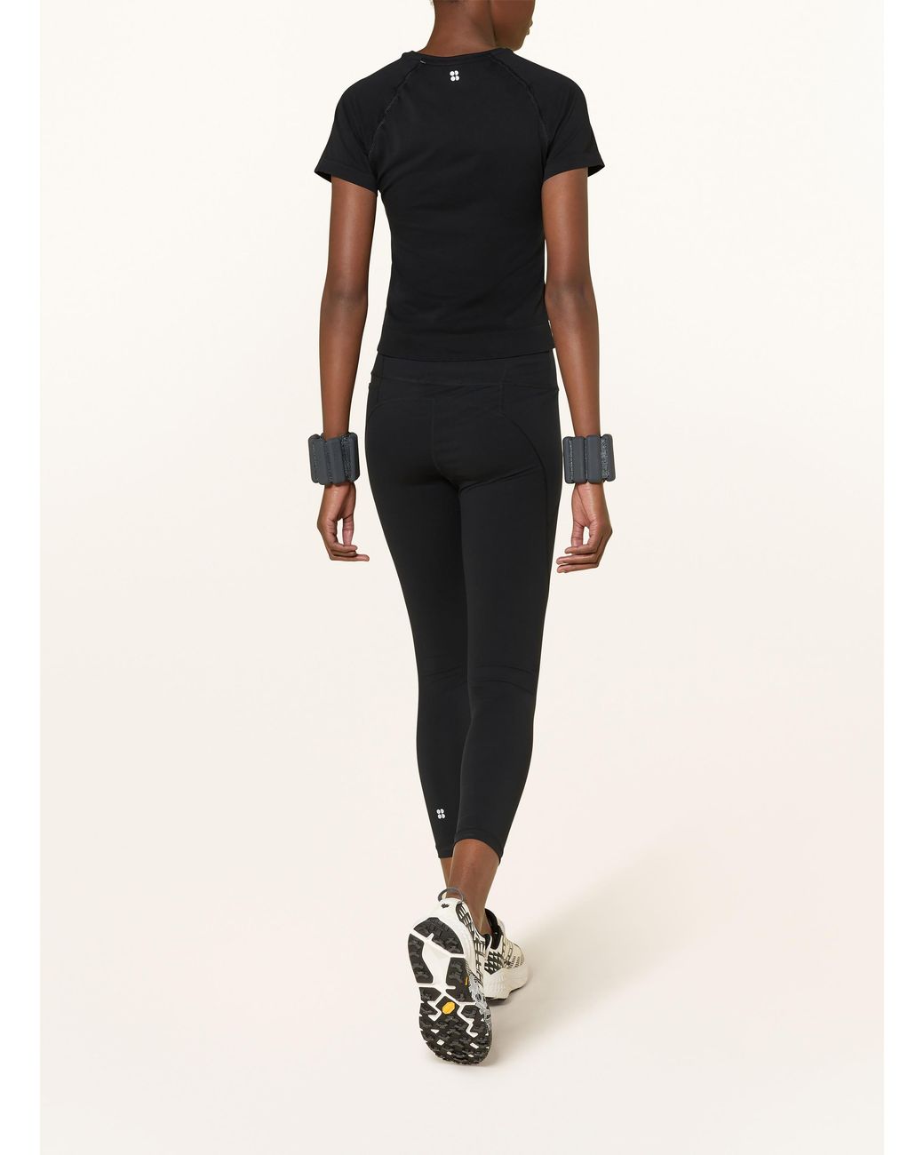 Sweaty Betty Black Laufshirt ATHLETE CROP