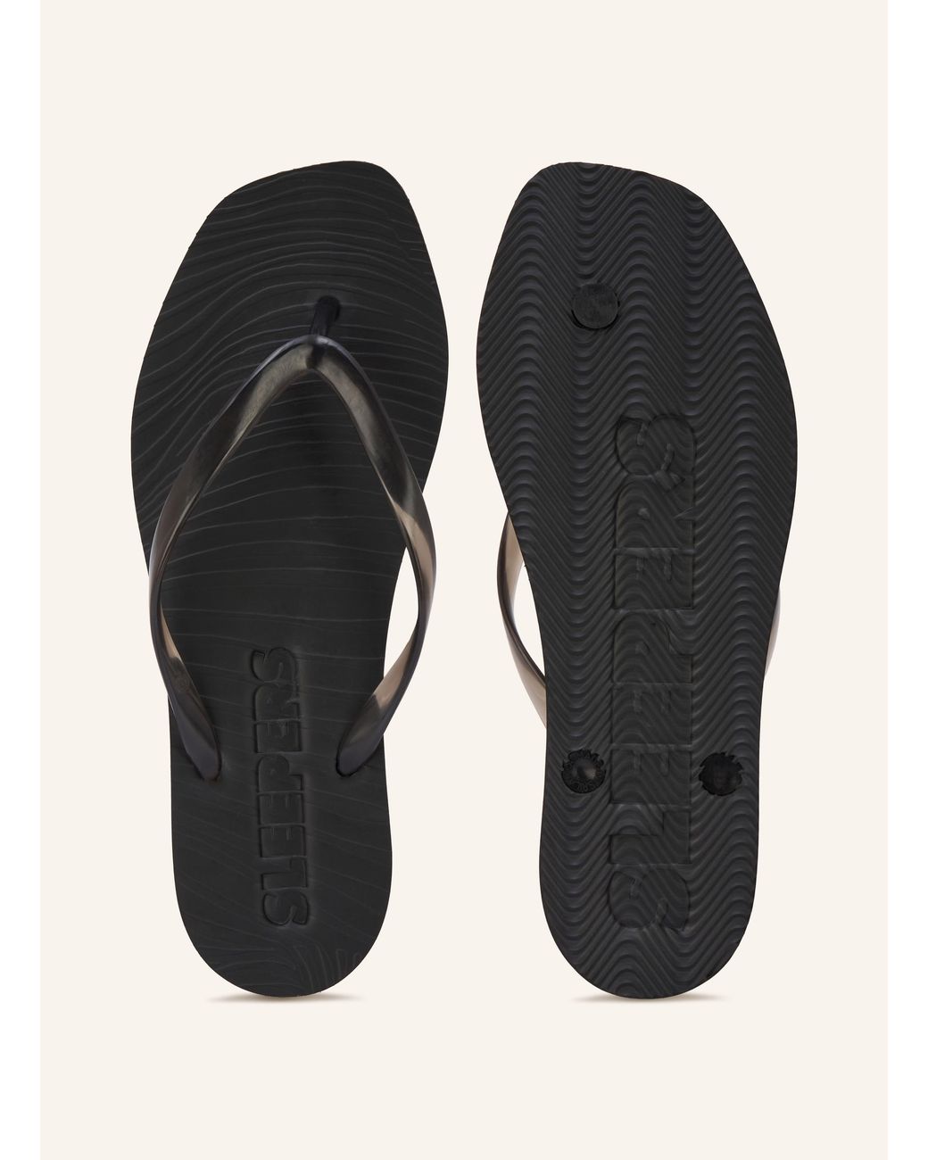 Sleeper Black Flip-Flop TAPERED
