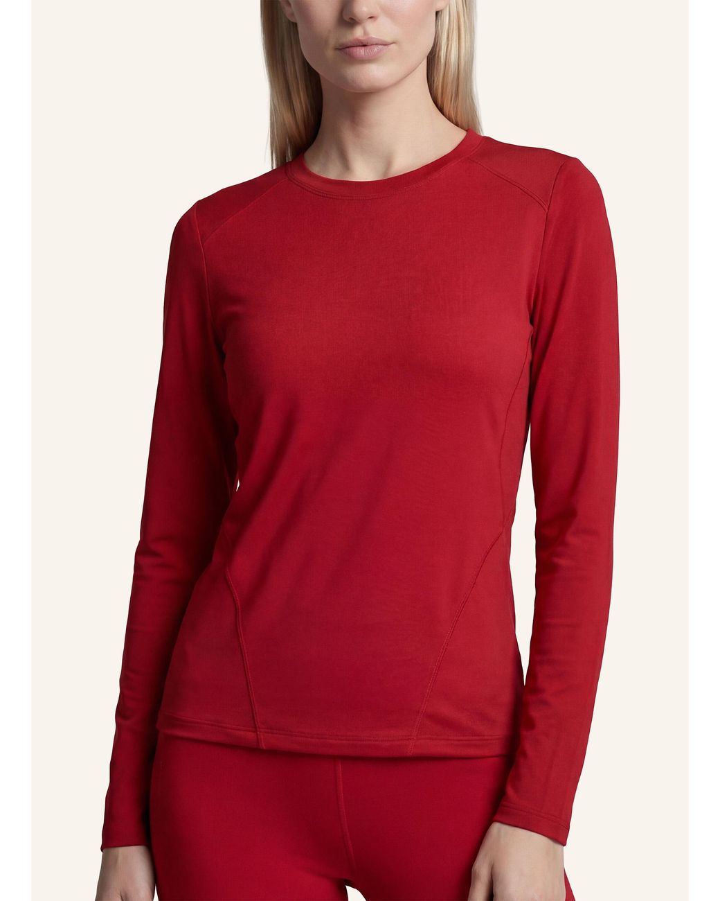 Fabletics Red Longsleeve FEATHER TECH+