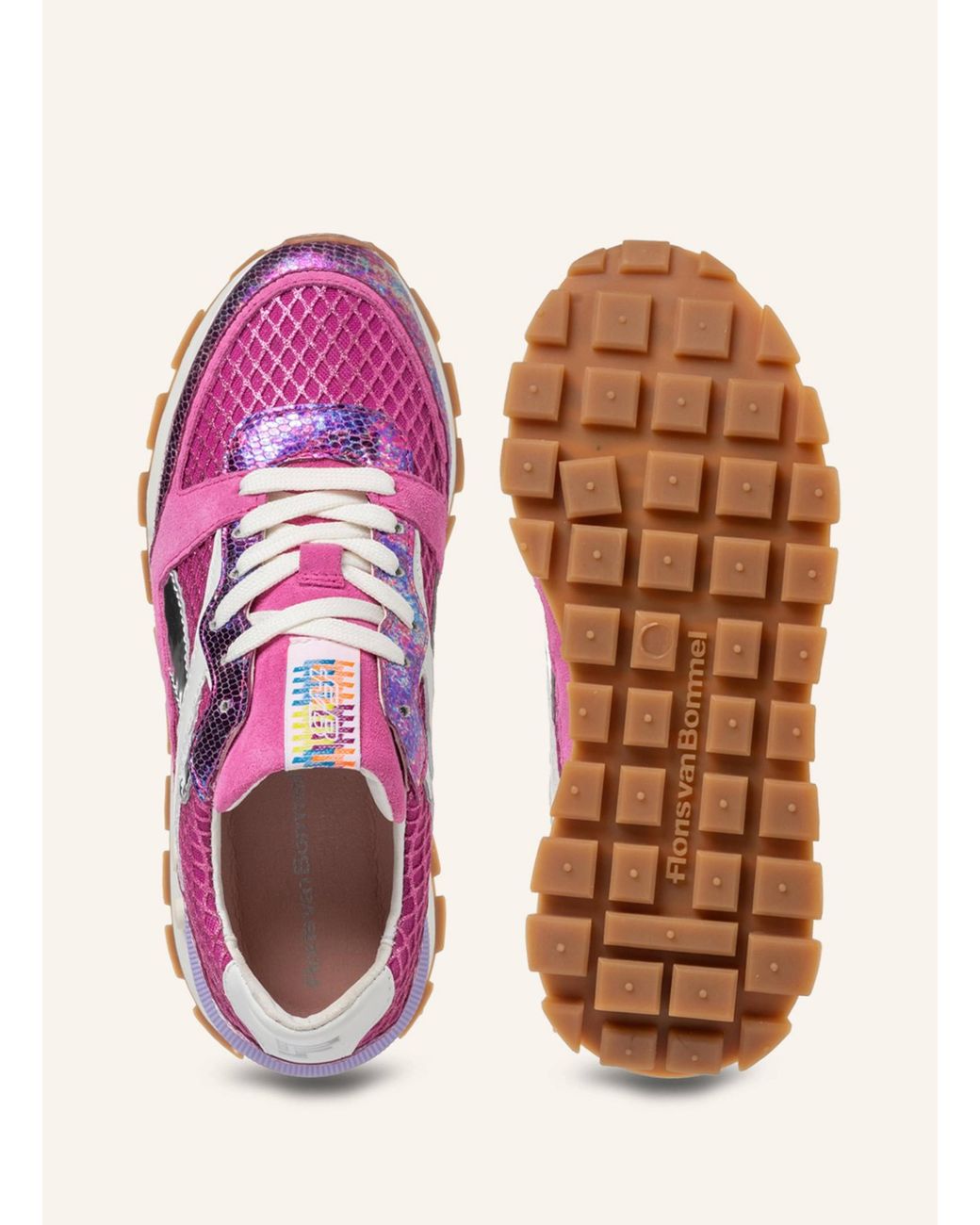 Floris Van Bommel Pink Sneaker BLOKKI 07