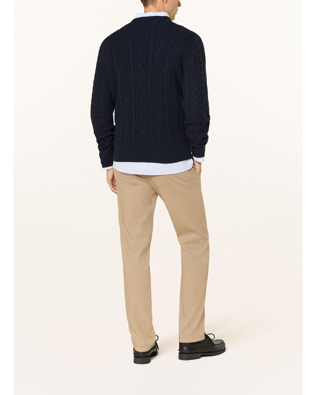 STROKESMAN'S Cashmere-Pullover in Blue für Herren