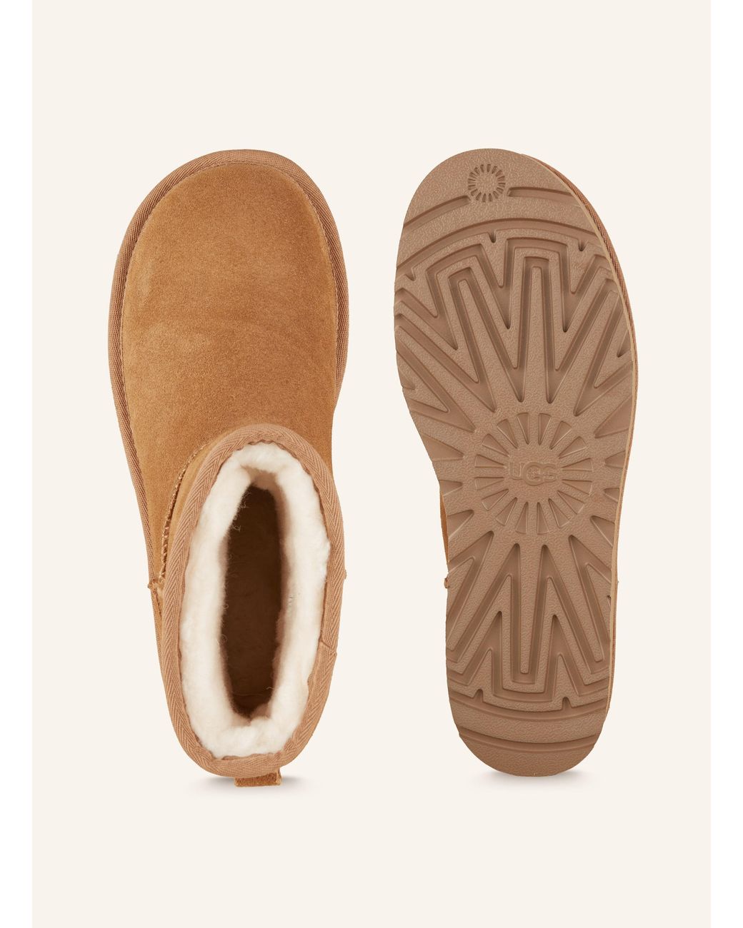 Ugg Natural Plateau-Boots CLASSIC MINI PLATFORM