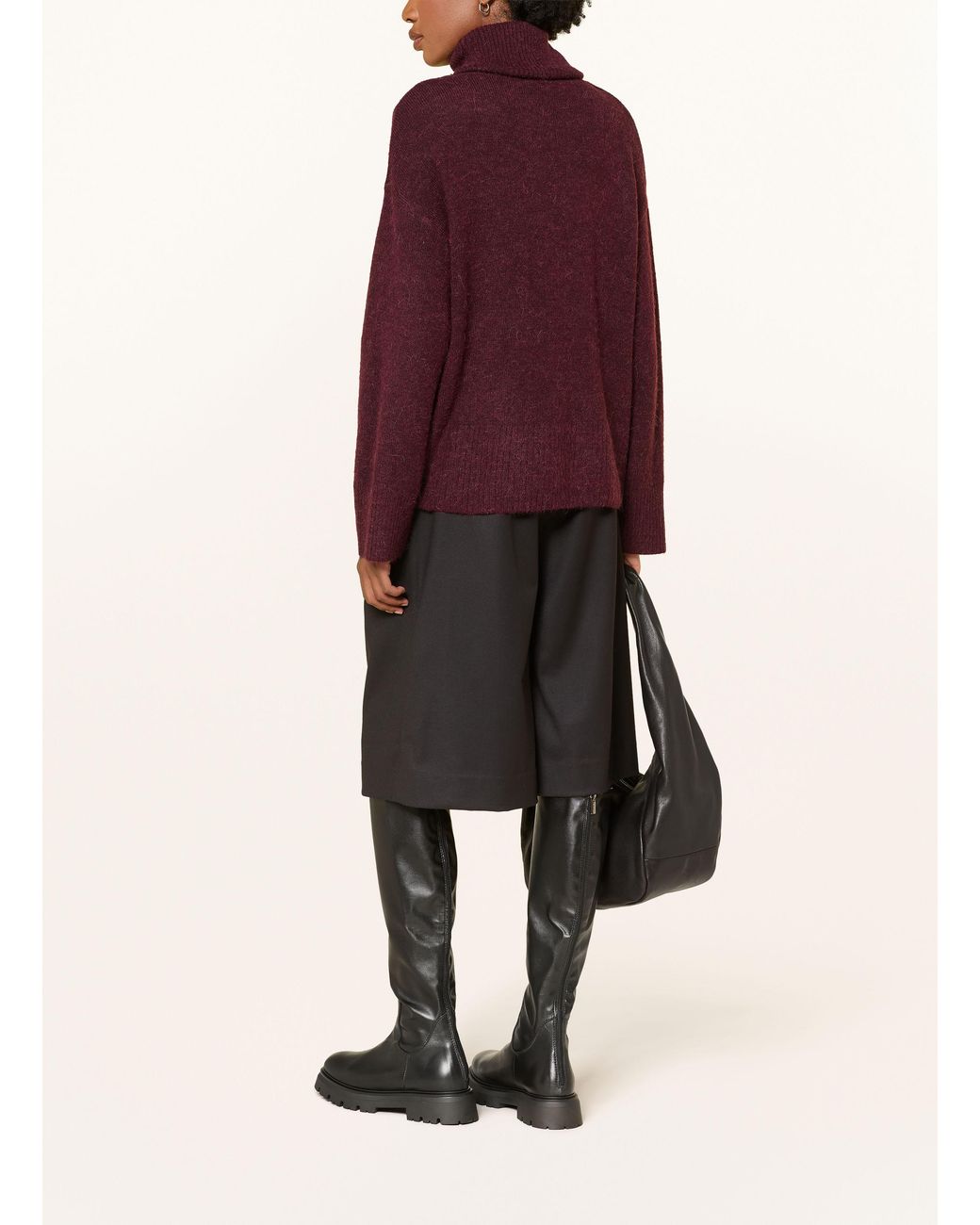 Ichi Red Rollkragenpullover IHKAMARA