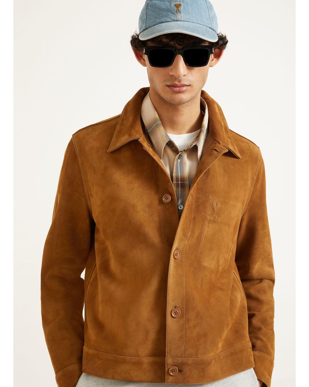 AMI Lederjacke in Brown für Herren