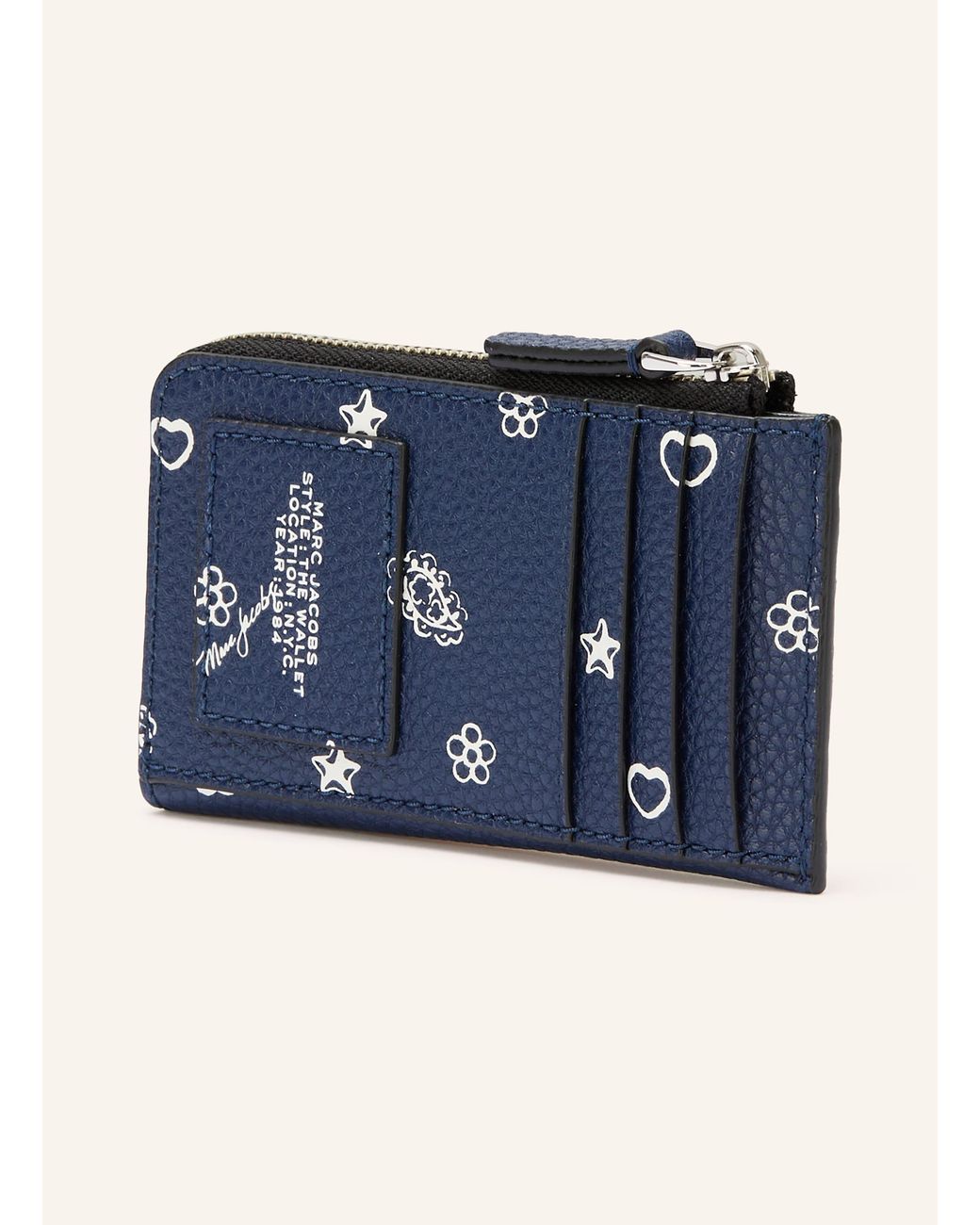 Marc Jacobs Blue Kartenetui mit Münzfach