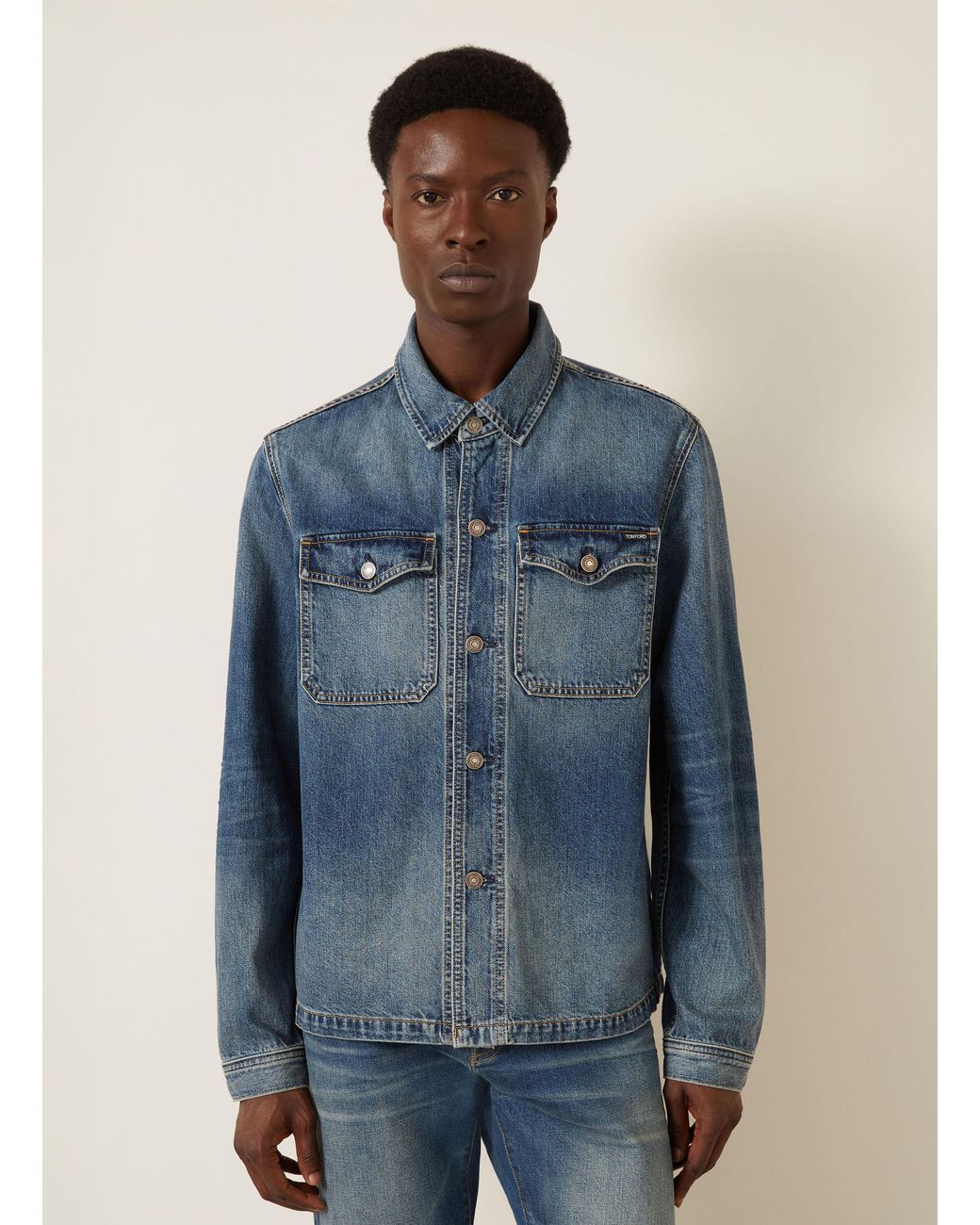 Tom Ford Jeans-Overjacket in Blue für Herren