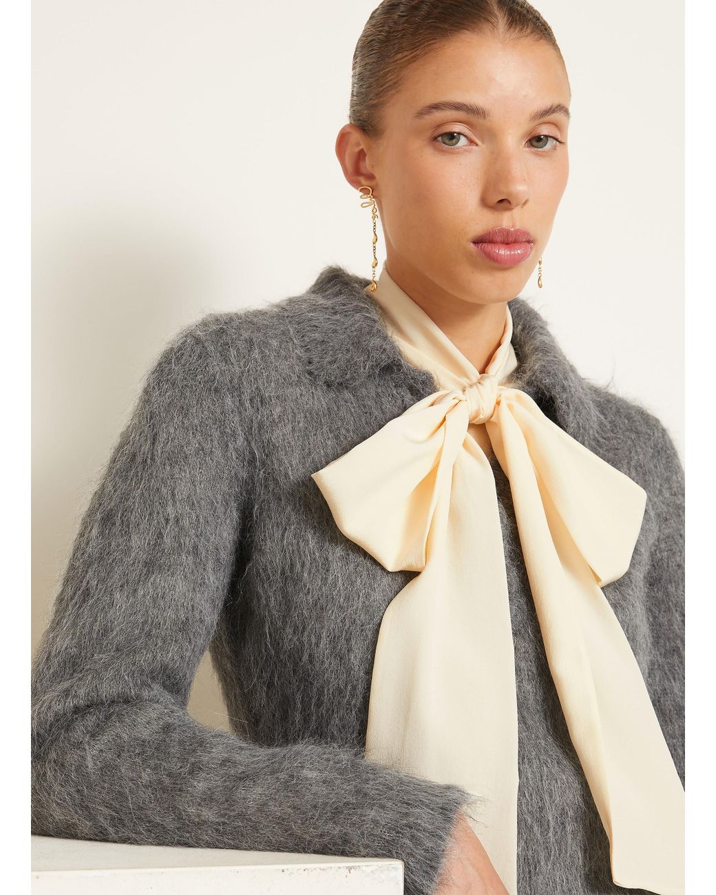 Chloé Gray Pullover mit Alpaka