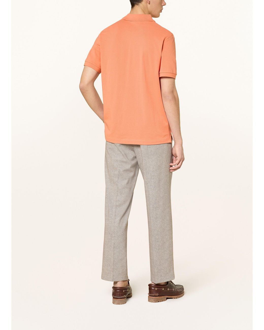 Scotch & Soda Piqué-Poloshirt in Orange für Herren