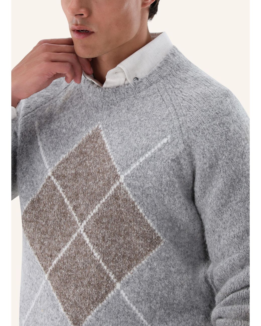 Van Laack Pullover in Gray für Herren