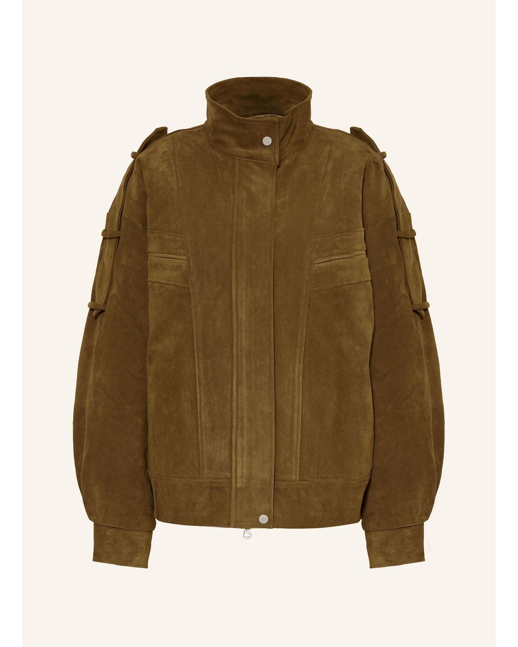 Source Unknown Green Jacke TOVA in Lederoptik