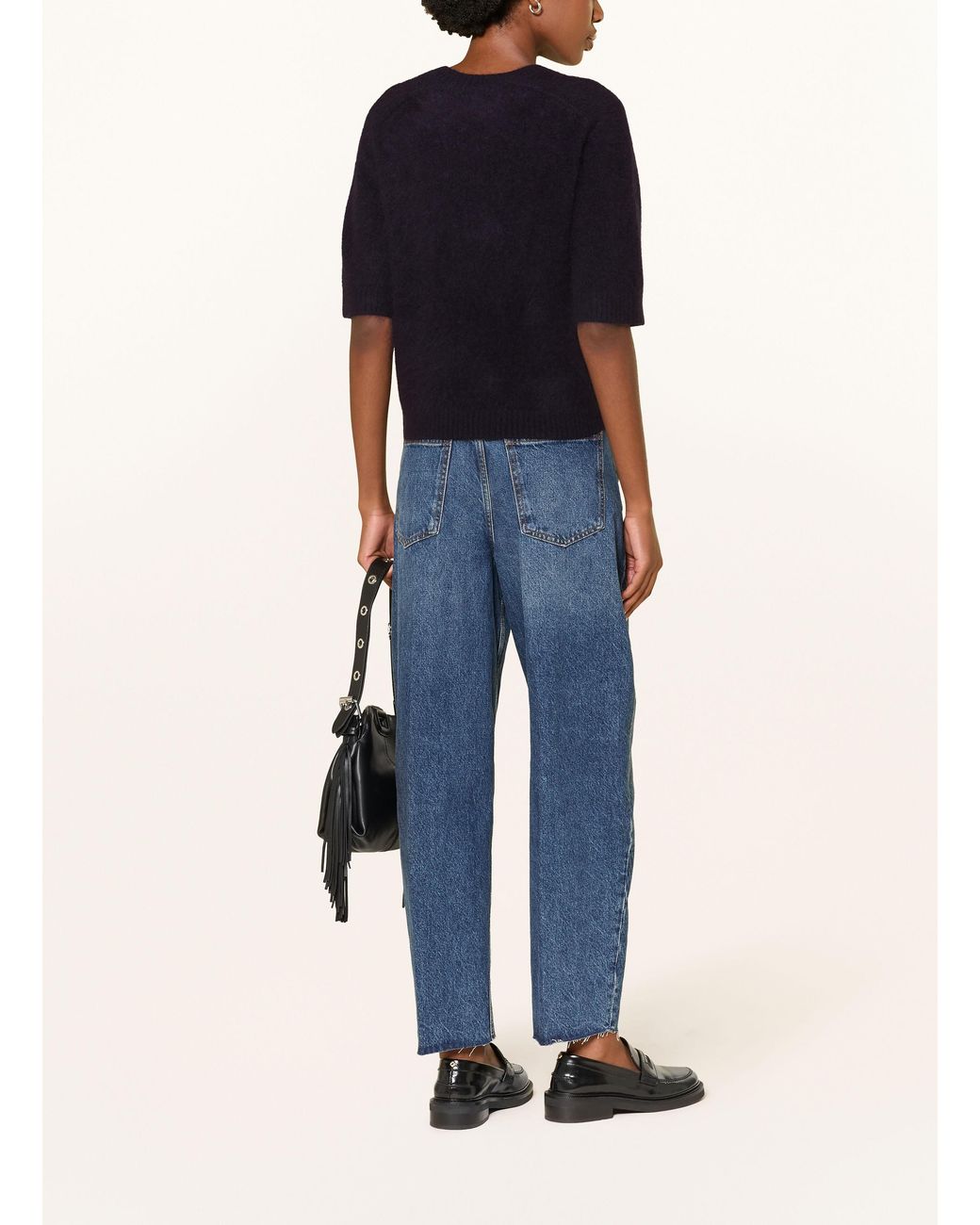 Maje Blue Strickshirt