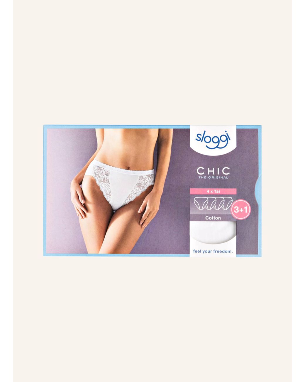 Sloggi Multicolor 4er-Pack Slips CHIC