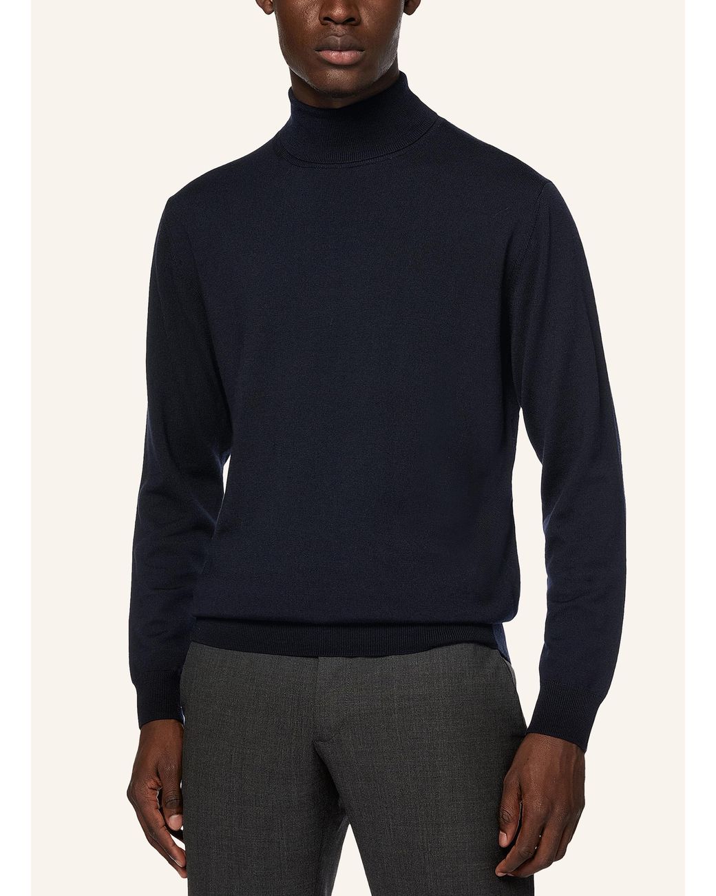 Boggi Rollkragenpullover in Blue für Herren