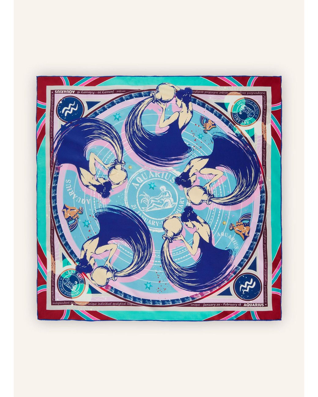 Codello Blue Tuch STERNZEICHEN WASSERMANN