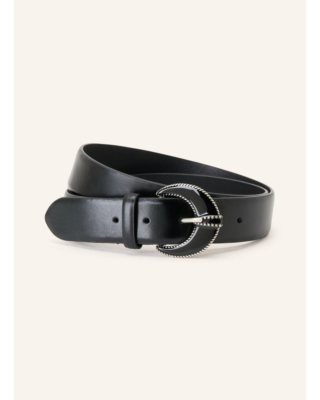 Ba&sh Black Ledergürtel BRENDON