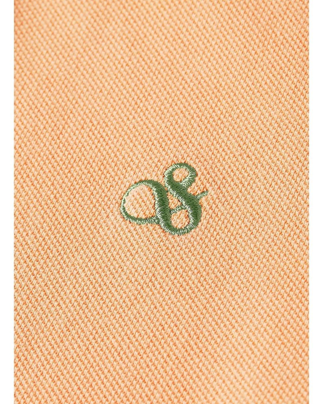 Scotch & Soda Piqué-Poloshirt in White für Herren