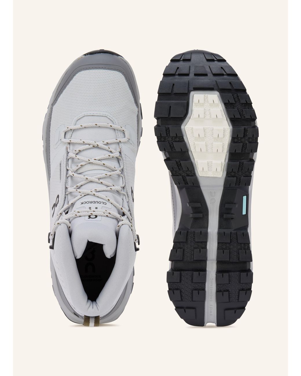On Shoes Wanderschuhe CLOUDROCK MID WP in Gray für Herren