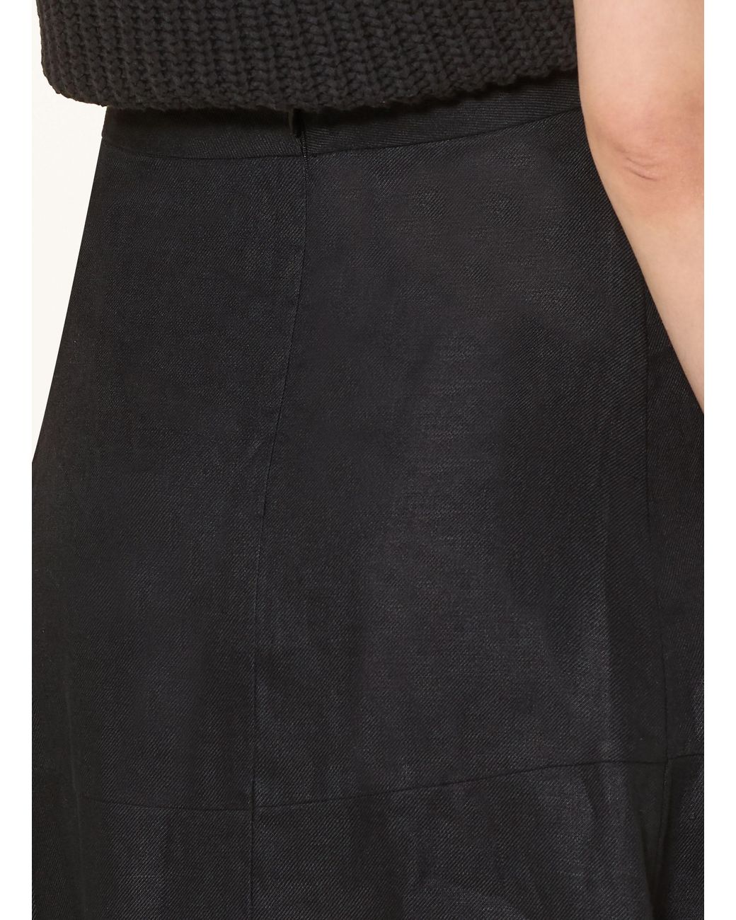 Lanius Black Leinenrock