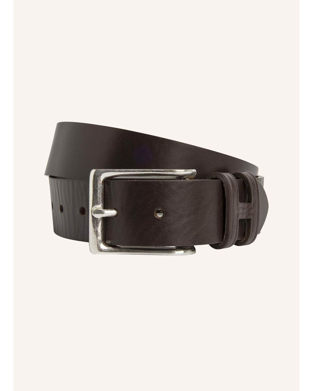 Hackett Gürtel TACK STITCH H KEEPER in Black für Herren