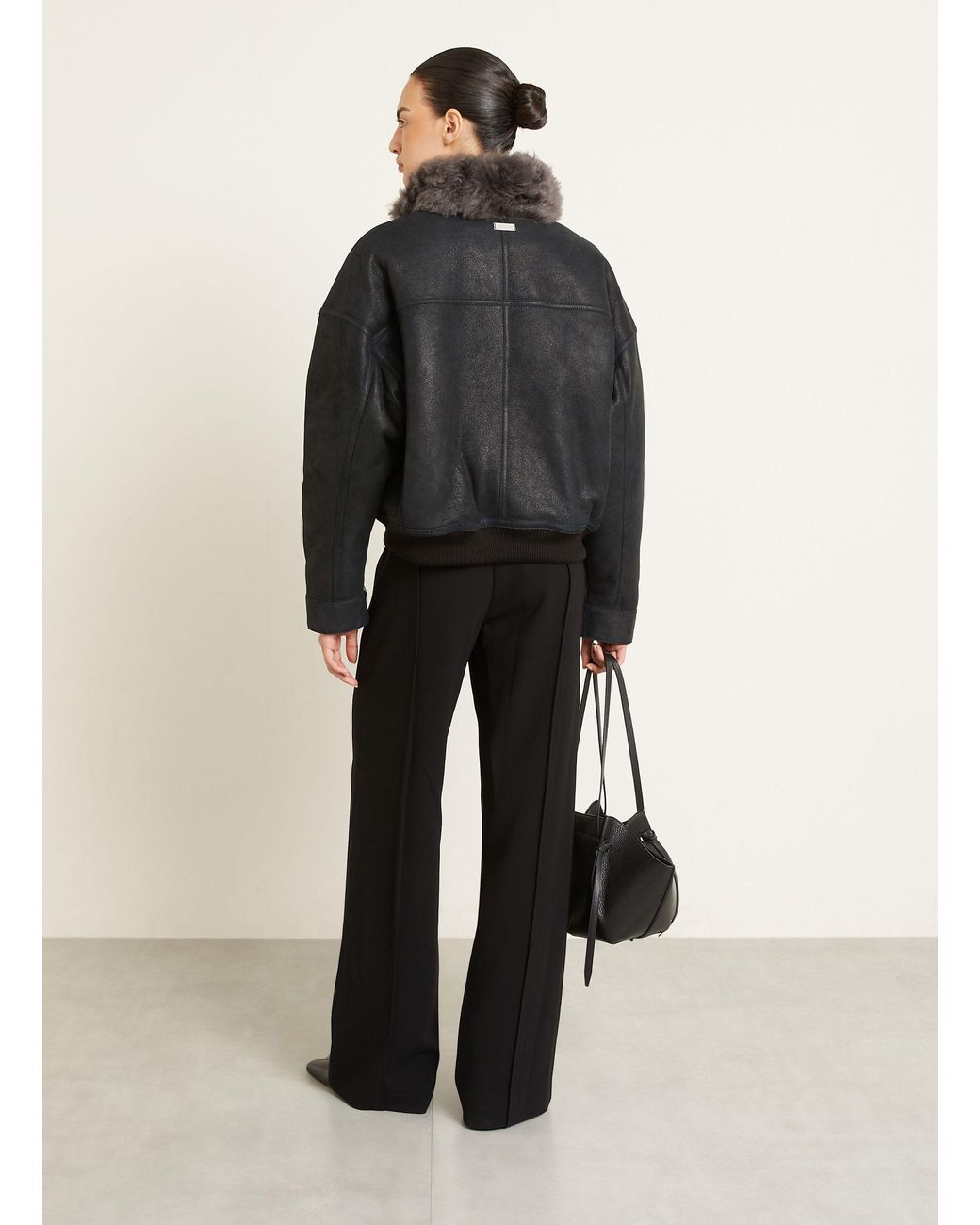 UTZON Black Lederjacke JOA