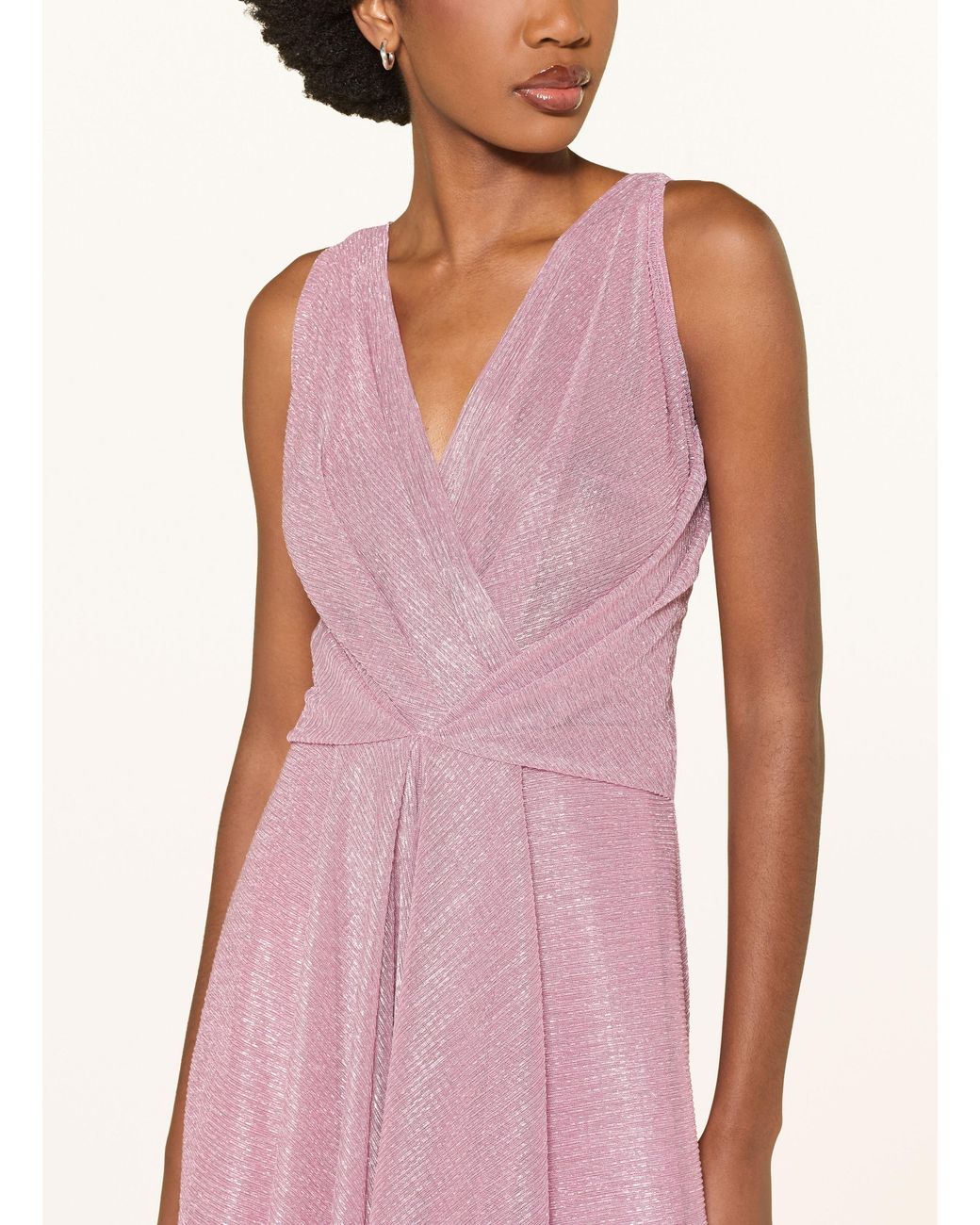 Talbot Runhof Pink Abendkleid mit Glitzergarn